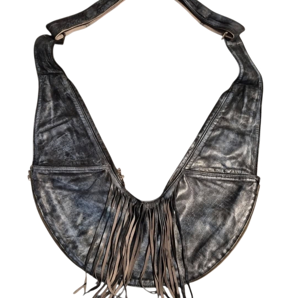 Classic Expandable Partial Fringe Sash Bag